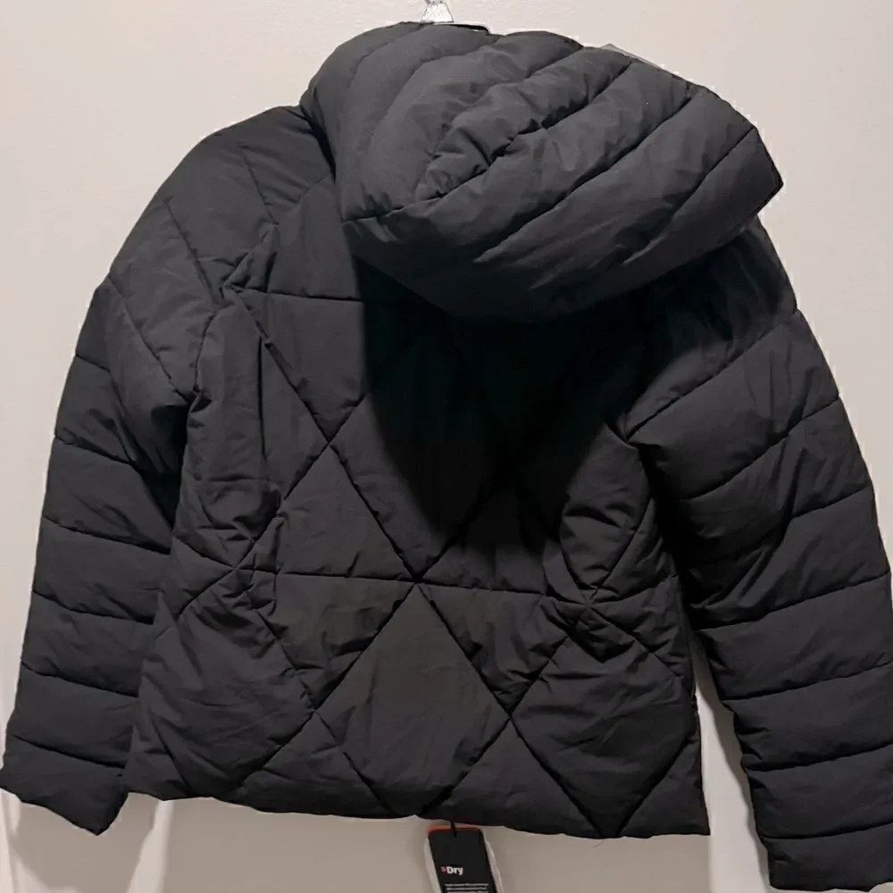 Bass Outdoor Women's Glacier Hooded Hiking Jacket-Black